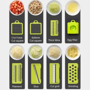Cortador de legumes 8 em  1